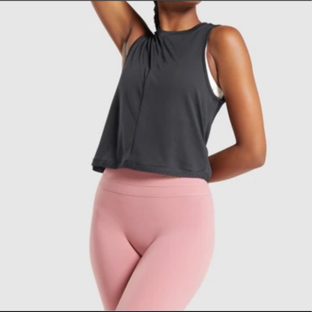 BRAND NEW GYMSHARK whitney simmons black tank